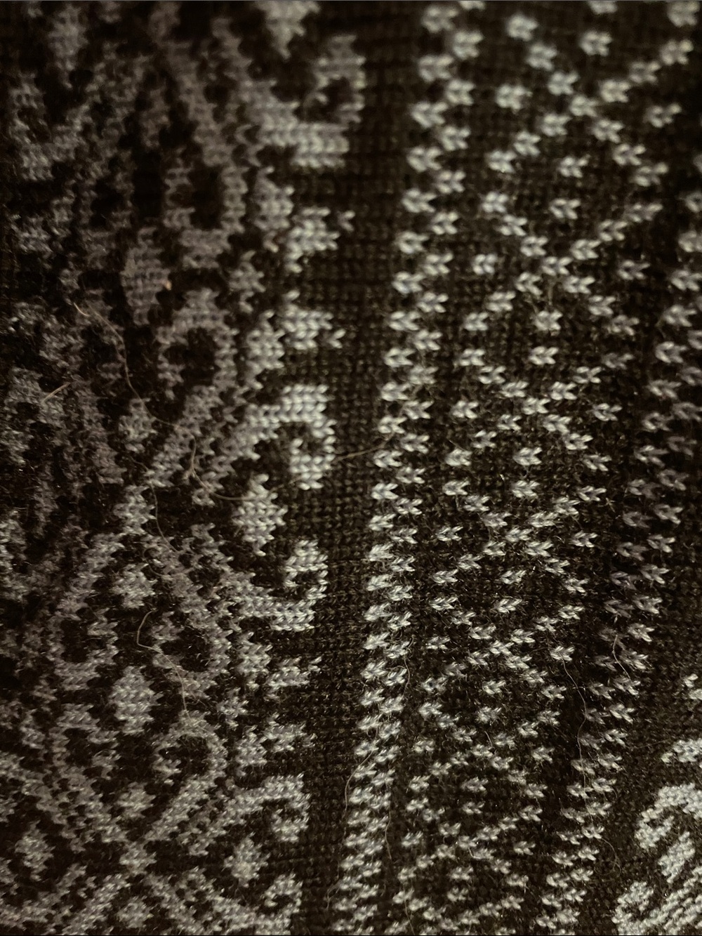 Forever 21 Black and Blue Open-Front Patterned Cardigan - Picture 3 of 7